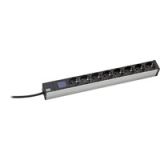BlueNet BN0500 483 mm (19"), 1HE, 8-fach, Steckdosenleiste