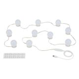 CCT LED Spiegelleuchte, 4 m, 6 W, 600 lm, Weiß