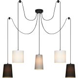Deckenleuchte, Ø 100 cm, max. 25 W, Schwarz