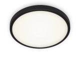 LED Deckenleuchte, Ø 29 cm, 12 W, Schwarz
