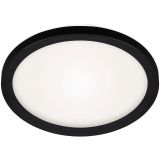 SLIM LED Panel, Ø 19 cm, 12 W, Schwarz