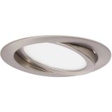 3er Set LED Einbauleuchte, Ø 14 cm, 9 W, Matt-Nickel