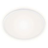 LED Deckenleuchte, Ø 28 cm, 15 W, Weiß