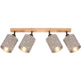 Spot Deckenleuchte, 65 cm, max. 25 W, Taupe