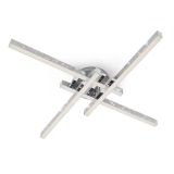 LED Deckenleuchte, 60 cm, 21 W, 2900 lm, Chrom