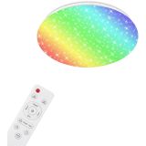 Sternenhimmel CCT RGB LED Deckenleuchte, Ø 33 cm, 21 W, 2200 lm, Weiß