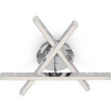 LED Deckenleuchte, 40 cm, 15 W, 2200 lm, Chrom