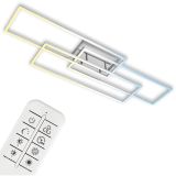 CCT LED Deckenleuchte, 116,5 cm, LED-Platine  18 W, 2200 lm, alu-chrom