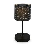 LED Akku Tischleuchte, Ø12,5 cm, LED-Modul,  3W, 350 lm, schwarz