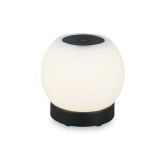 LED Akku Tischleuchte, Ø16 cm, LED-Modul,  3W, 350 lm, schwarz
