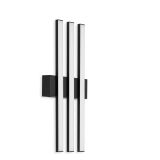 TELEFUNKEN LED Außenwandleuchte, 37 cm, 12 W, Schwarz