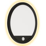 TELEFUNKEN LED Außenwandleuchte, Ø 28 cm, 15 W, Schwarz