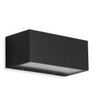 TELEFUNKEN LED Außenwandleuchte, 18,5 cm, 6 W, Schwarz