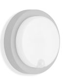 TELEFUNKEN LED Sensor Außenwandleuchte, Ø 17 cm, 12 W, Silber