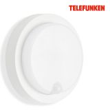 TELEFUNKEN LED Sensor Außenwandleuchte, Ø 17 cm, 12 W, Weiß
