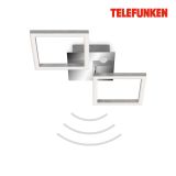 TELEFUNKEN Sensor LED Deckenleuchte, 47 cm, 12 W, Chrom-Alu