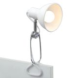 Klemmleuchte, 30,5 cm, max. 8 W, Weiß