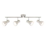 Spot Deckenleuchte, 60,5 cm, max. 25 W, Matt-Nickel