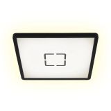 Slim LED Panel, 29,3 cm, 2400 LUMEN, 18 WATT, Schwarz