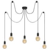 Deckenleuchte, Ø 100 cm, max. 60 W, Schwarz