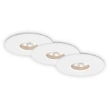 3er Set LED Einbauleuchte, Ø 4,5 , 1,8 W, Weiß