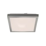 LED Deckenleuchte, 27 cm, 12 W, Weiß-Matt-Nickel