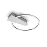 LED Deckenleuchte, Ø 29,5 cm, 12 W, Alu-Chrom