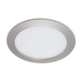 LED Einbauleuchte, Ø 17 cm, 12 W, Matt-Nickel