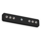 LED Unterbauleuchte, 21 cm, Sensor, 6x LED, schwarz
