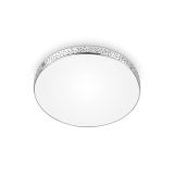 LED Deckenleuchte, Ø 28,5 cm, LED-Modul, 12,5W, 1300 lm, weiß-chrom