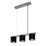 Pendelleuchte, 136 cm, exkl. 3x E14,  antik-silber