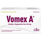VOMEX A Kinder-Suppositorien 40 mg 10 St.