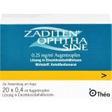 ZADITEN ophtha sine 0,25 mg/ml Augentr.Einzeldos. 20 St.
