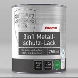 toom 3in1 Metallschutzlack braun matt 750 ml