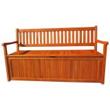 Truhenbank BENITA 3-sitzer, Akazie