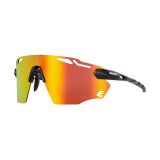 Sonnenbrille Eassun Fartlek Mattschwarz Rot