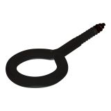 toom Ringschrauben schwarz 10 x 5 x 2,7 mm 6 Stück