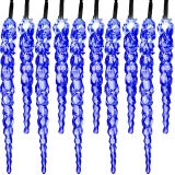 VOLTRONIC® 40 LED Lichterkette Eiszapfen Blau