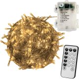 VOLTRONIC® 100 LED Lichterkette, warm-weiß, Batt, FB
