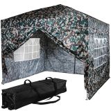 INSTENT Faltpavillon "BASIC" 3x3,Trolley, Stahl,woodland,4ST