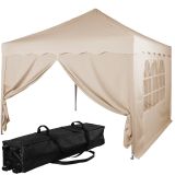 INSTENT Faltpavillon "BASIC" 3x3,Trolley,Stahl,champagne,2ST