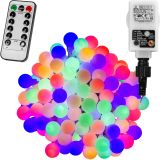 VOLTRONIC® 200 LED Lichterkette Party, bunt, Adapter, FB