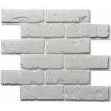 Decosa ® - Decosa Creativstein Brick (Klinker-Optik), weiß, 59,5 x 50 cm - 01 Pack (= 1 qm) - weiß