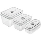 Zwilling - Fresh & Save Vakuumboxset, s/m/l / 3-TLG, Glas, Weiß