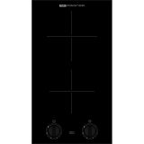 Nord Inox - Domino 2 Induktionskochplatten Vitro schwarz mit Knopfdruck