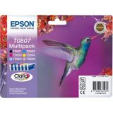 C13T08074011 Kolibri MultiPack BK/C/LC/M/LM/Y Druckerpatrone