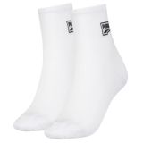 Puma 2P Mesh Short Socks Weiß Gr 39/42 Damen