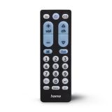 Universal-Fernbedienung TV, Infrarot, für 2 Geräte, große Tasten, lernfähig (00221051)