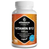 Vitamin B12 500 µg hochdosiert, 180 vegane Tabletten
