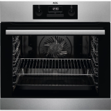 AEG 6000 SurroundCook® / Einbaubackofen / Aqua-Reinigungsfunktion / Edelstahl mit Antifingerprint BEB331010M